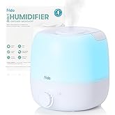 Frida Baby 3-in-1 Cool Mist Humidifier for Large Rooms, Top Fill Humidifier for Bedroom, Allergy Relief, 60 Hour Runtime + Ni