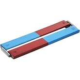 EISCO 2PK Bar Magnets, 6 Inch - N/S - Includes Keepers - Chrome Steel