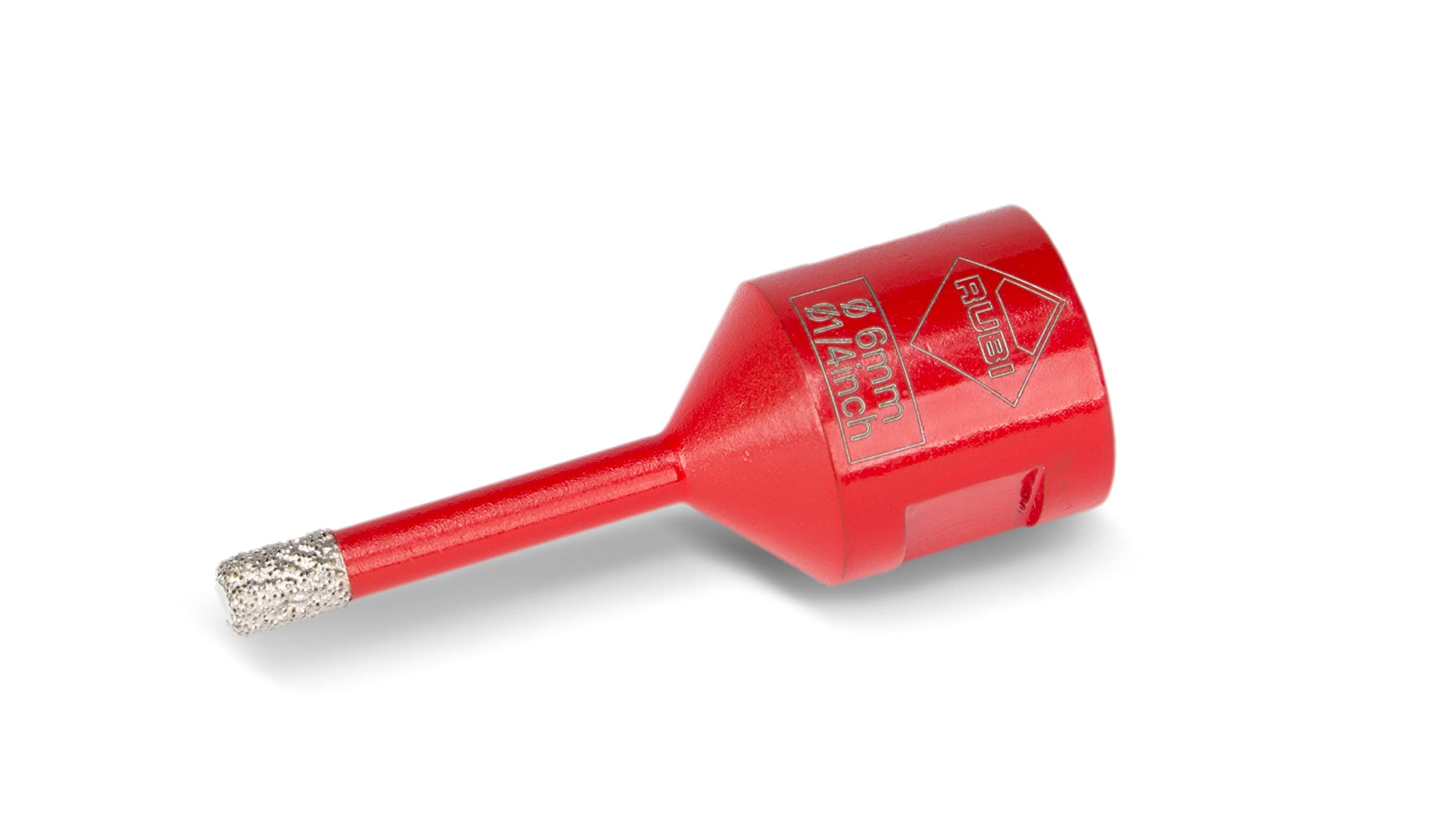 RUBI | Dry Drilling in Ceramic, Porcelain, Natural Stone and Other Material | Operating Speed 14,000 r.p.m | DRYGRES Drill BIT Ø 1/4" (6 MM.)
