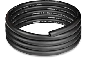EVIL ENERGY 5/8" Heater Hose Coolant Radiator Straight 100PSI SAE 20R3 10FT Black