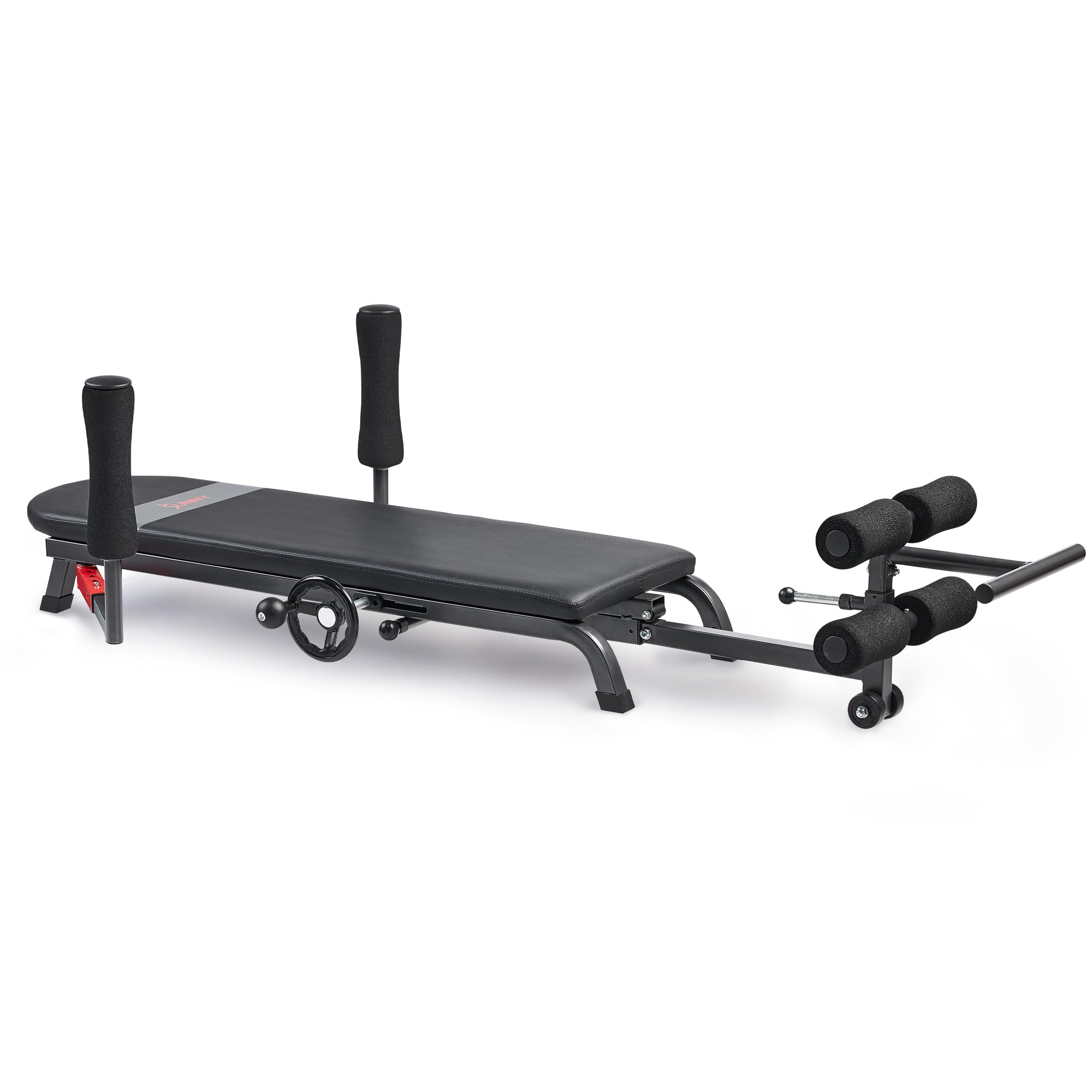 Photo 1 of **AS IS, FINAL SALE** Sunny Health & Fitness Adjustable Stretch and Decompression Table - 400 LB Weight Capacity – Helps with Lumbar Stretching, Lower Back Pain Relief, Posture Correction, Rehab - SF-BH624089