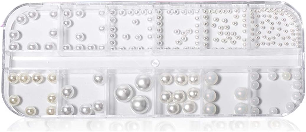 Amazon １ボックス ネイルパーツ ネイルアクセサリー パールパーツ ネイルデザイン 人魚パール 半円パール ネイルパーツ Omenluck パール 通販