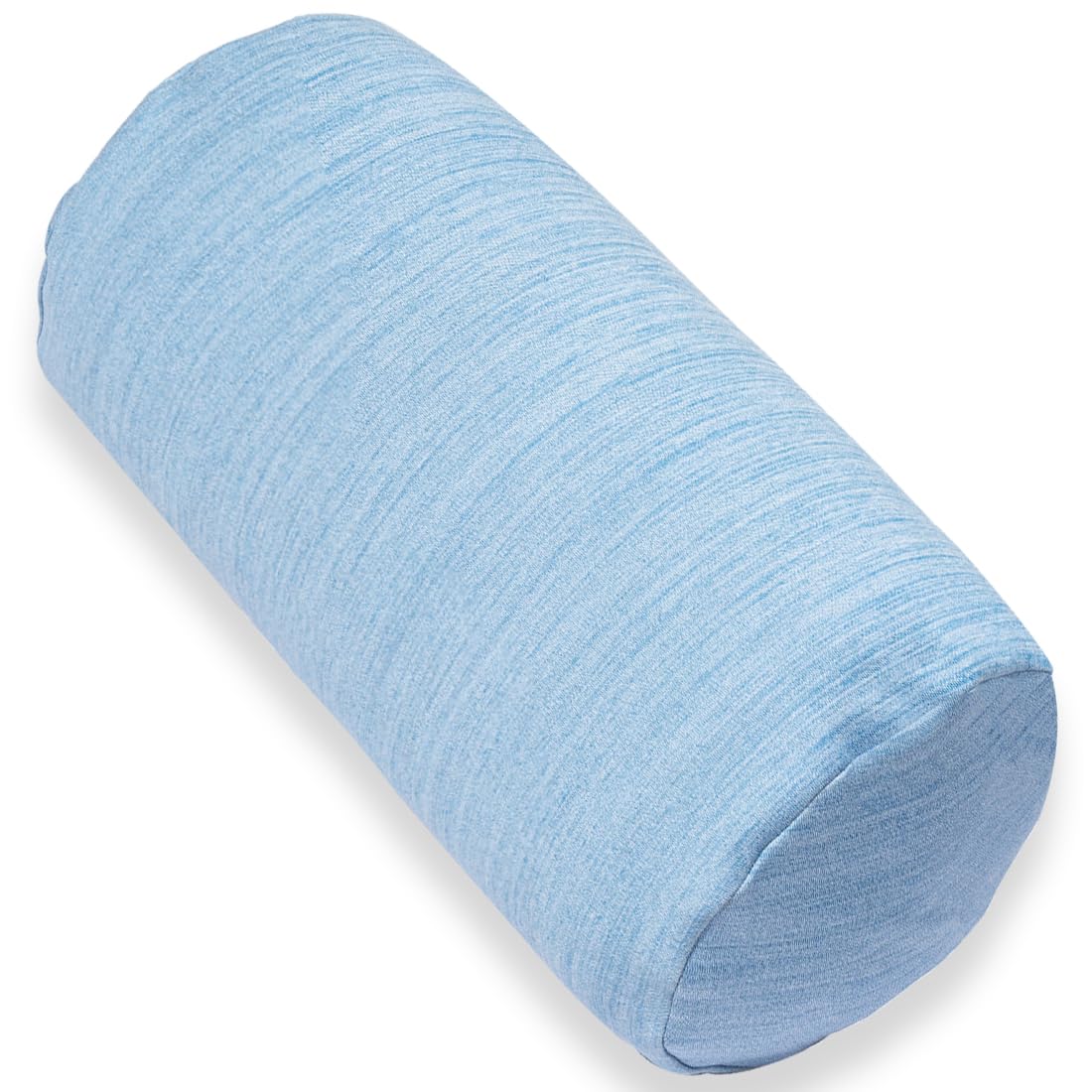 Photo 1 of 1 MIDDLE ONE Round Cylinder Bolster Pillow with Removable Cooling Cover, Tube Roll Cervical Pillow for Head, Neck, Back and Legs Support, 13"x 6", Blue
