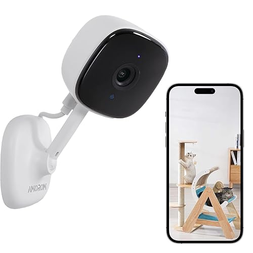 WiFi Indoor Camera for Home Security, 24/7 Recording Camera for  Office/House/Apartment, Cloud SD Card Storage, 2-Way Audio, Night Vision,  AI Motion