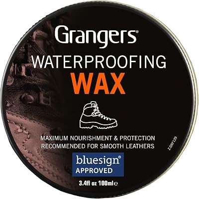Granger's Waterproofing Wax 100ml for Leather Walking Boots Nourishes and Adds