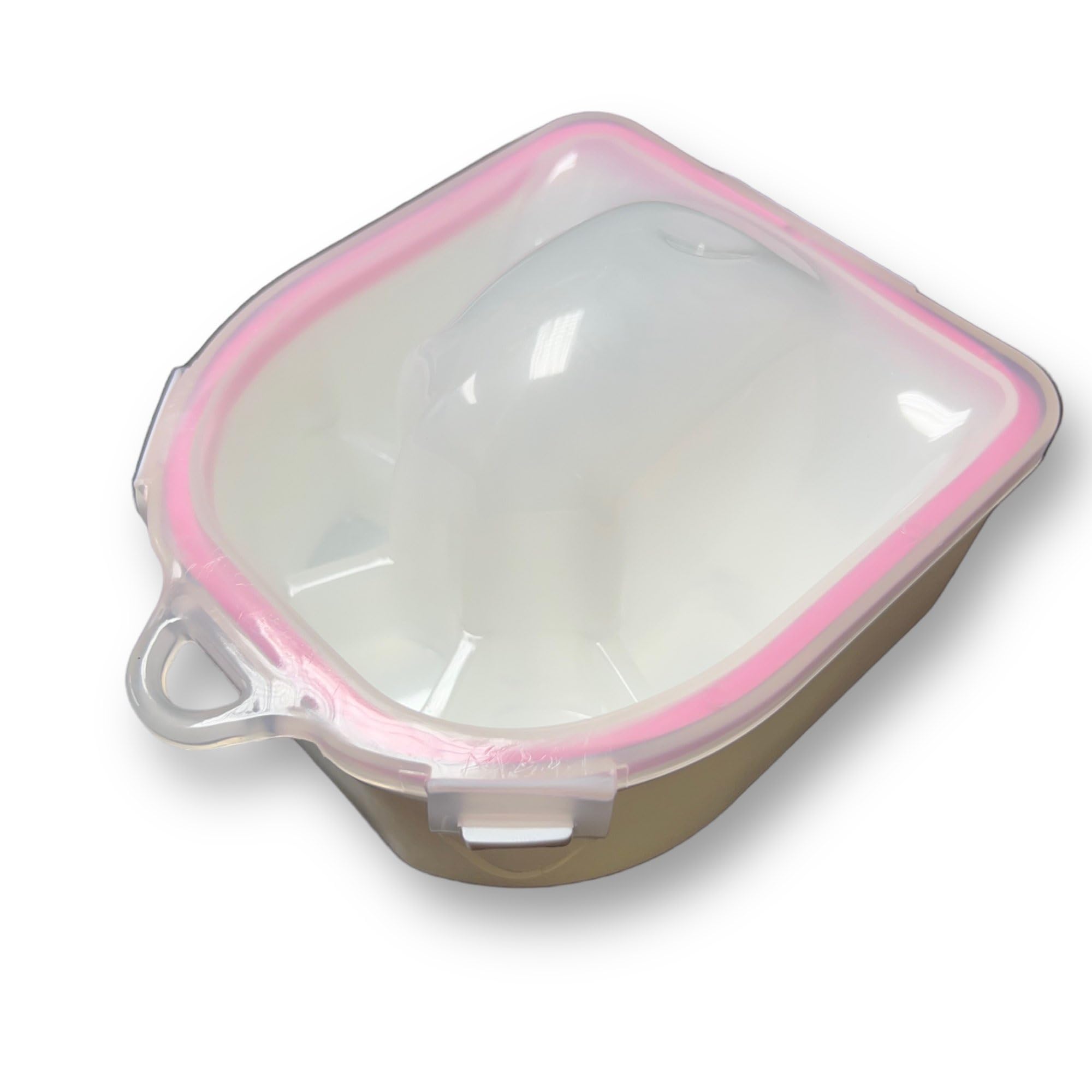 Pink & White Acetone Resistant Soak Off Tray/Bowl for Easy and Comfortable Removal of Gel Polish, Acrylics and Polygel Nails