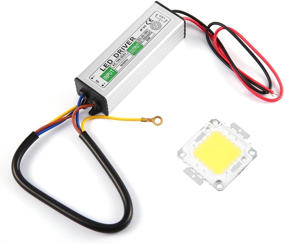 guoxuEE 50W LED SMD Chip Bulbs With 50W High Power Waterproof LED Driver Supply