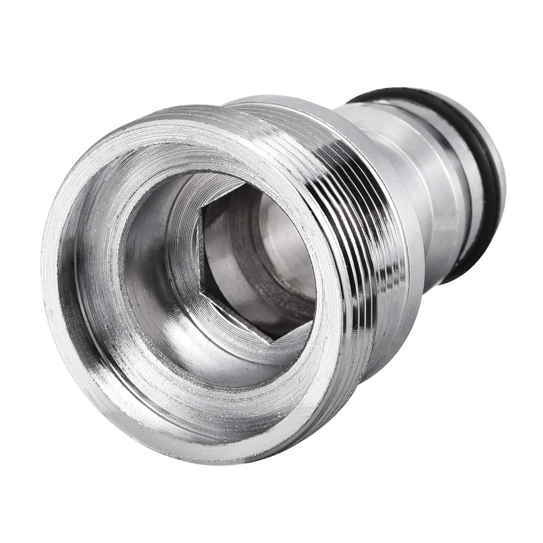 sourcing map Garden Hose Quick Connect Nickel-Plated Water Hose Fitting Connectors M28 Male Threaded Adapter