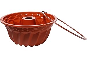 Silikomart SFT250/C Silicone Classic Collection Cake Pan, Bundt with Trim, Terracotta, Regular