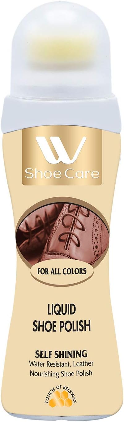WBM Care Liquid Polish Instant Shoe Shiner, 3PCs, For All Leather Boots - - 