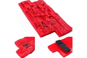 Jetmilai Granite Mat Slate Seamless Texture Polyurethan Stamp Mat Concrete Cement Wall Floor Mat Concrete Cement Imprint Texture Stamp Mat(15.7"x7.8"x0.6")