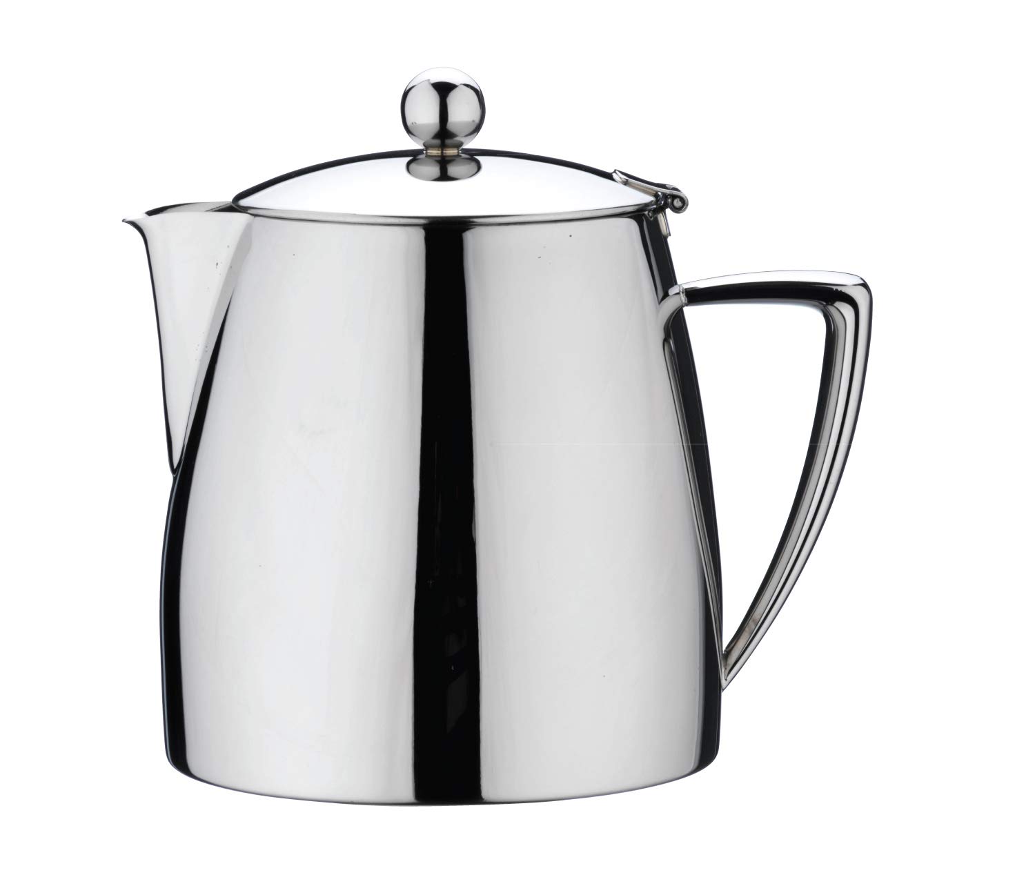 Grunwerg DT-017 Cafe Stal Art Deco Teapot - 485ml 17oz, Silver