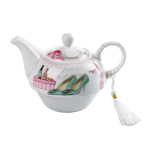 London Boutique Tea for One Teapot Cup saucer Set Vintage Shabby