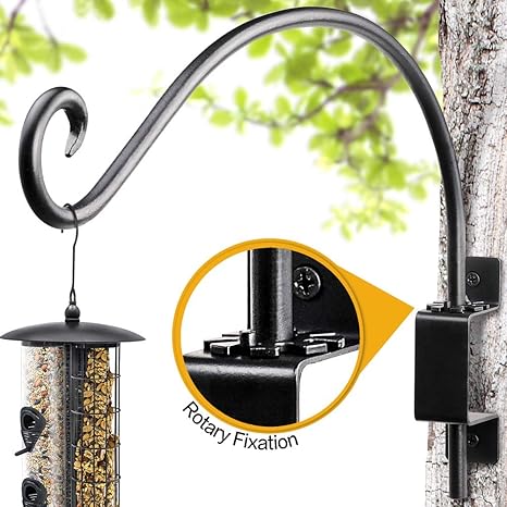 Ajart Bird Feeder Poles Of Swivel Hanging Plant Bracket For