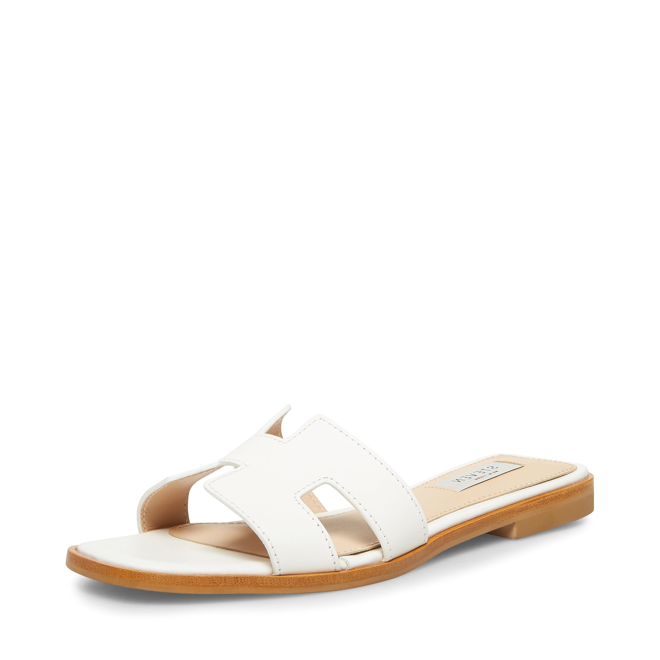 Photo 1 of Steve Madden Women's Hadyn Sandal, White Leather, 6