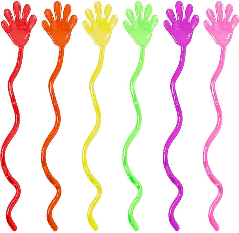 German Trendseller® - 24 x sticky jelly slap hand pocket money toys┃mini fun toys children´s birthday