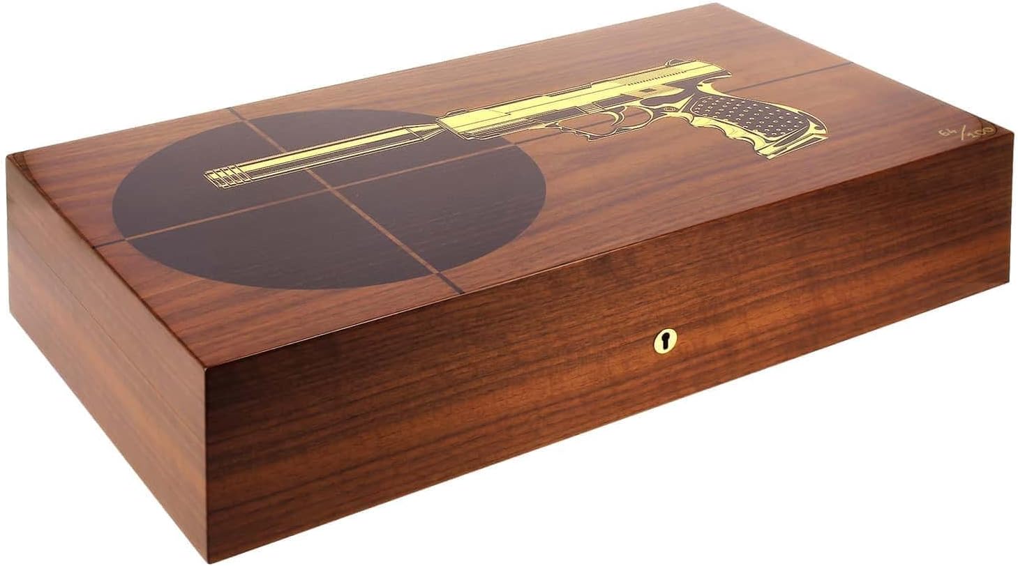 Elie Bleu humidor Gun Target 110 Cigars Limited Edition