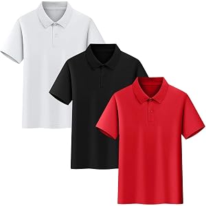 3 Pack Kids Polos School Uniform Tops Boys Girls Casual Short Sleeve Summer Outdoor Sports T-Shirt Teen Kids Clothes