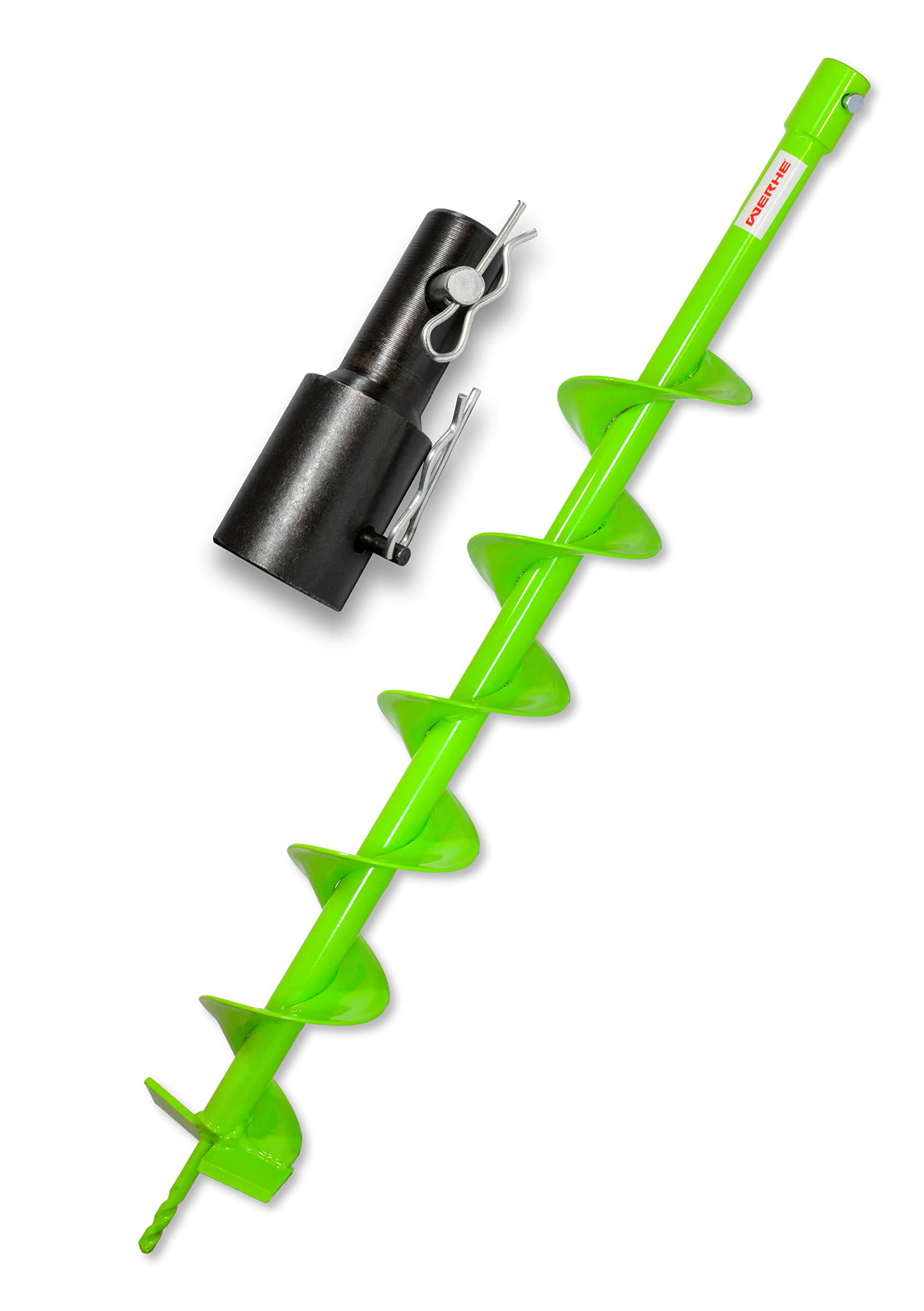 WERHE Professional Drill bit for Auger 100 mm Double-Shaft Pile Well Robust for Stihl BT 106 C, BT 120 C, BT 121, BT 130, BT 131