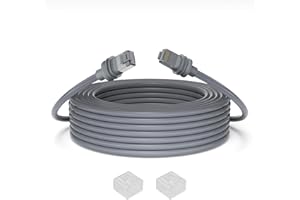 Arkare Starlink Cable Gen 3 75FT Replacement Standard V3 Cable Extension Starlink Replacement Cable Gen 3 Starlink Ethernet Cable for Starlink Rectangular Satellite Gray Weatherproof Outdoor 23M/75FT