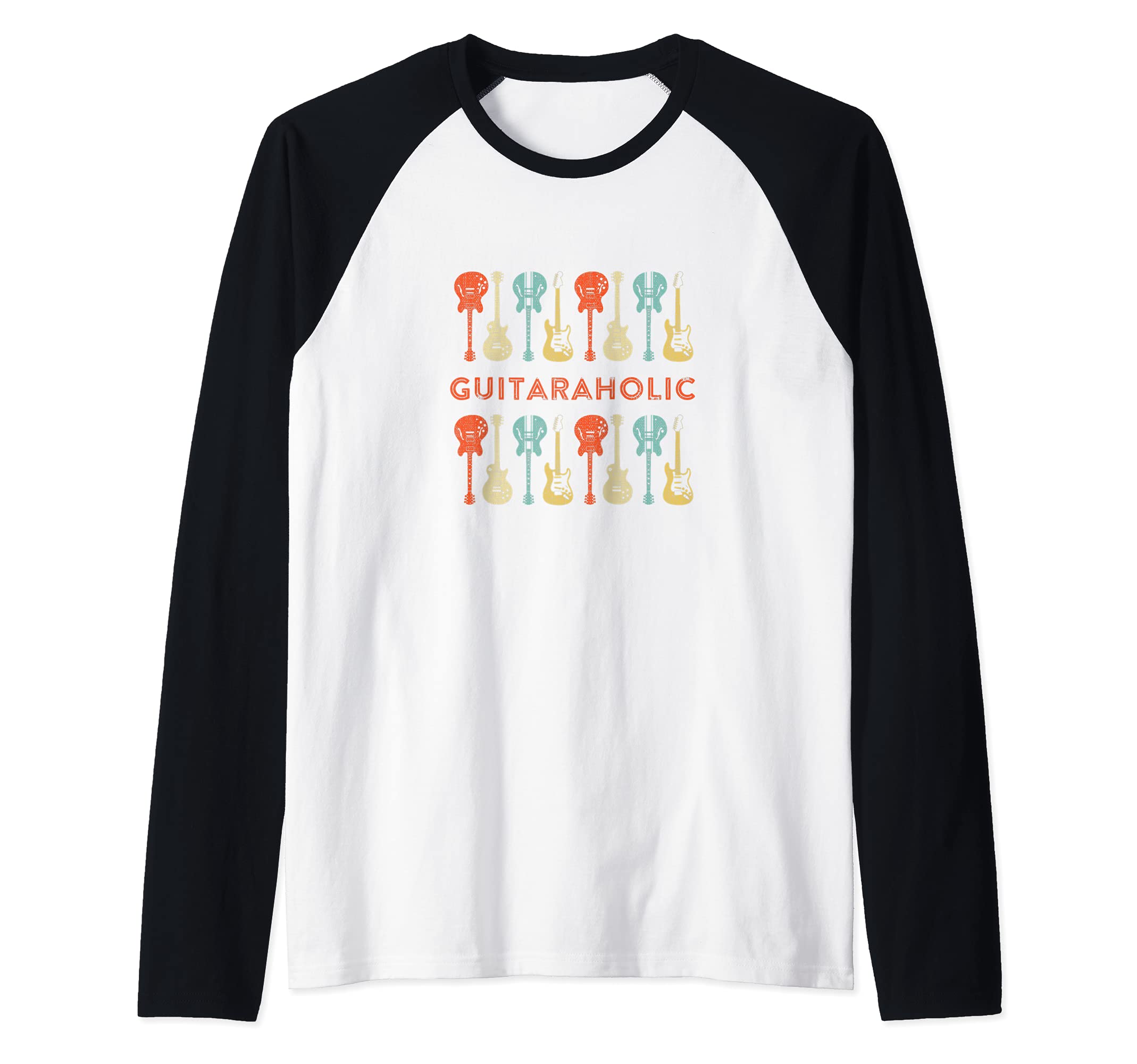 Guitaraholic Guitar design for Guitar Player Raglan Baseball Tee