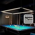 Solvita Pool Table Light –Premium LED Billiard Light, Flicker-Free, Adjustable Height & 360° Rotatable Design – Bright White 3000K (Rectangle 49.6 x 25 inch)