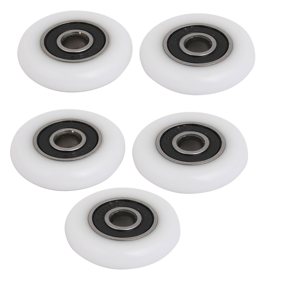 Sourcingmap 28mmx6mmx6mm Ball Bearing Wheel Sliding Door Pulley Roller 5pcs