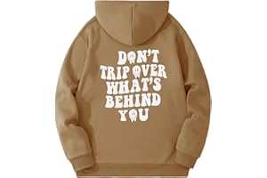 SOLY HUX Letter Hoodies for Men Casual Slogan Graphic Long Sleeve Streetwear Pullover Sweatshirt with Pocket
