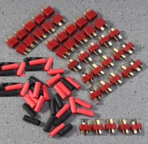 YUNIQUE GREEN-CLEAN-POWER - 20 T-Plug Deans Style Male and Female Connectors, Red - Image 4