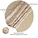 SoarDream Sequin Tablecloth Champagne Blush 50 inch Round Elegant Table Overlay