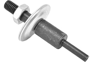 PISSENTE Shaft Arbor Adapter, Drill Arbor Adapter Shaft Arbor Extension Arbor Threaded Shaft Adapter with 2 Washer for Conversion(6mm Round Shank Connecting Rod)