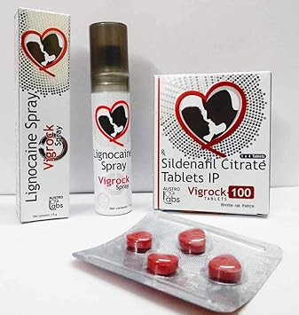 Austro Labs Vigrock Spray and Tablet Combo for Long Time