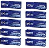 (PACK OF 10 TUBES) Crest 3D White Arctic Fresh Anti-Cavity Teeth Whitening Toothpaste. Removes Up to 90% of Surface Stains! Vibrant & Refreshing Mint Flavor! (10 Tubes, 4oz each Tube)