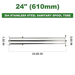 TAISHER 1PCS 304 Stainless Steel 1.5" Tri Clamp