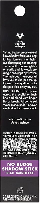 e.l.f No Budge Shadow Stick Rich Amethyst view 5
