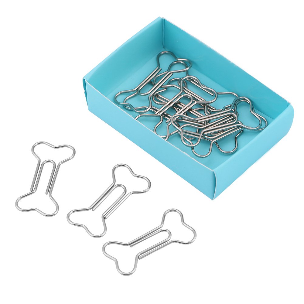 Paperclips, Creative Bone-Shaped Paper Clips/Bookmark/Marking Document Organizing Clip.Stationery Supplies/Office Product