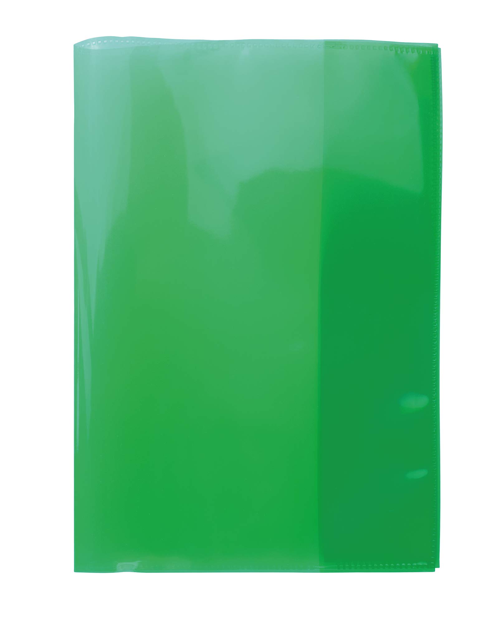 HERMA 19613 Notebook Covers A5 Transparent Green, Pack of 10, Book Covers Made of Durable, Wipe-Clean & Extra Thick Polypropylene Film, Transparent Notebook Cover Set for School Notebooks, Coloured โ image 1