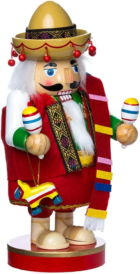 Nutcrackers - Kurt S. Adler Kurt Adler 10.25-Inch Mexican Tablepiece-Chubby Collection Nutcracker