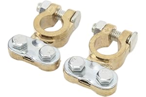TOPINCN Heavy Duty Car Battery Terminals Metal Connector Strong Conductivity for Vehicle, RV, Boat