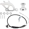 Dasbecan Clutch Cable Kit Triple Hook Clutch Quadrant Firewall Adjuster Kit Compatible with 1996-2004 Ford Mustang Replaces# AMP-83004-125