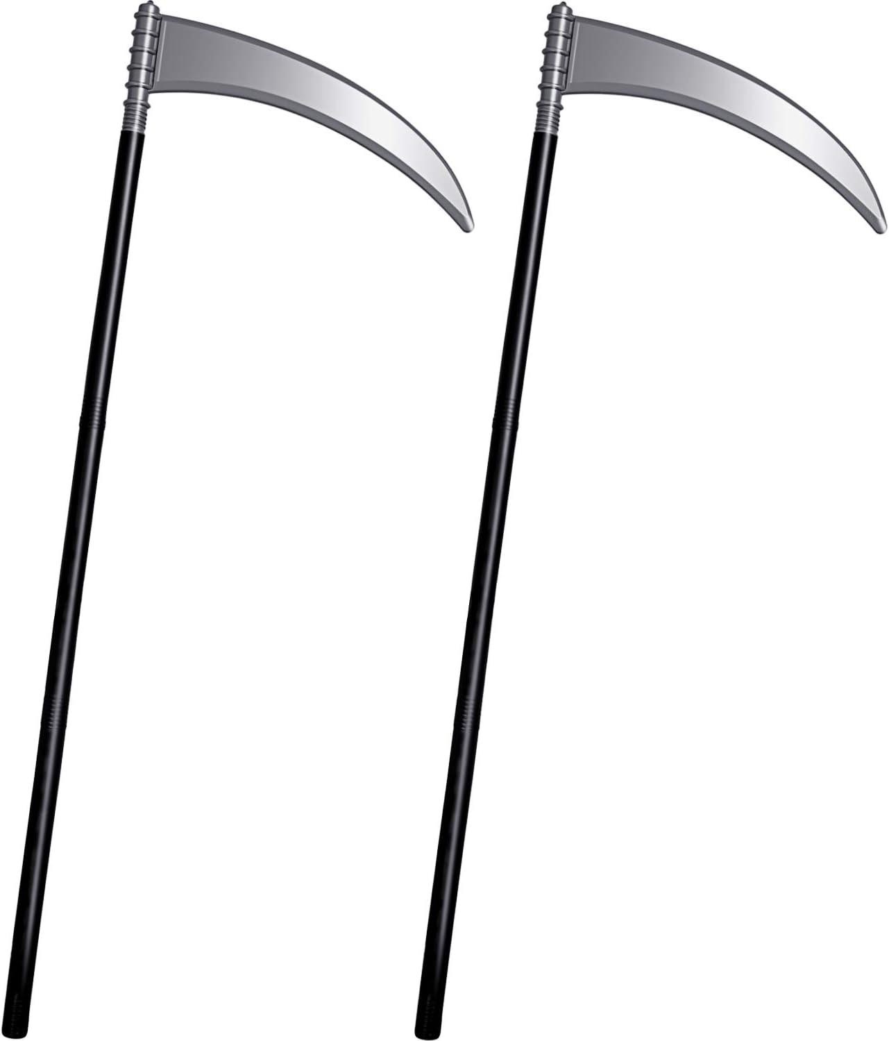 Gejoy 2 Pieces Grim Reaper Scythe Halloween Plastic Sickles Fake Scythe