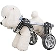 Dog Wheel Chair, Front Back Wheels Dog Mobility Aid Wheelchair Adjustable, Small Medium Large Dogs Leg Brace for Paralysis Injury Doggy, Pet Trolley,M,2 Wheel