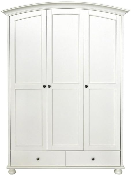 Versailles French White 2 Drawers 3 Door Double Wardrobe Amazon
