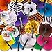 Folding Paper Fans For Kids - 48 Piece Assortment In Colorful Box - 10 Inch - Easy To Use Chinese Paper Fans For Boys, Girls, Birthdays, Japanese Party decoration, Party Favors - By K
