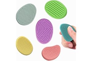 DEIVIKO 6PCS Sensory Worry Stones, Sensory Texture Stone Fidgets for Classroom, Fidget Toys Adults Anxiety Relief Items Sensory Stones for Kids with Autism, Valentine Classroom Students Gift for Adults