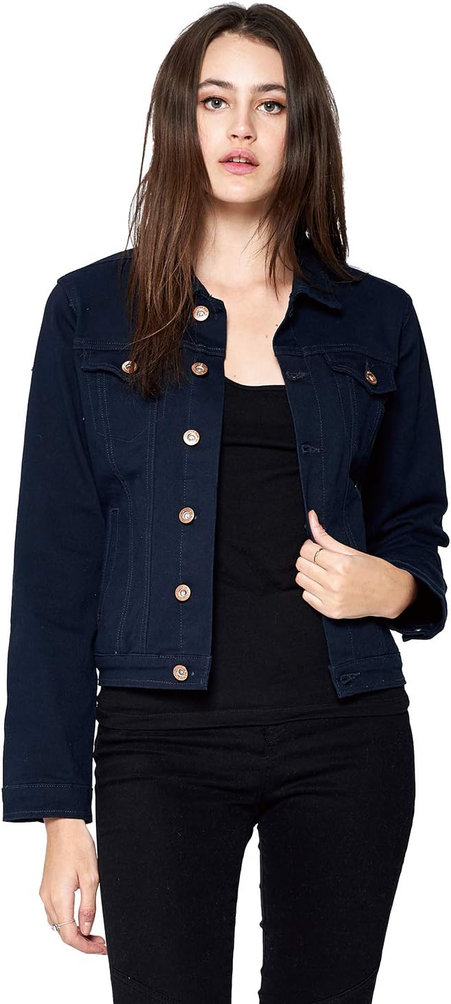 Women's Colored Denim Vests and Jackets
