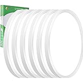 6PK 15.8 Inch LED Flush Mount Ceiling Light, 32W, 3480LM, 3000K/4000K/6000K CCT Selectable, Round Flat Panel Light Low Profile Ceiling Light Fitures for Hallway, Kitchen, Bedroom, Laundry Room, White