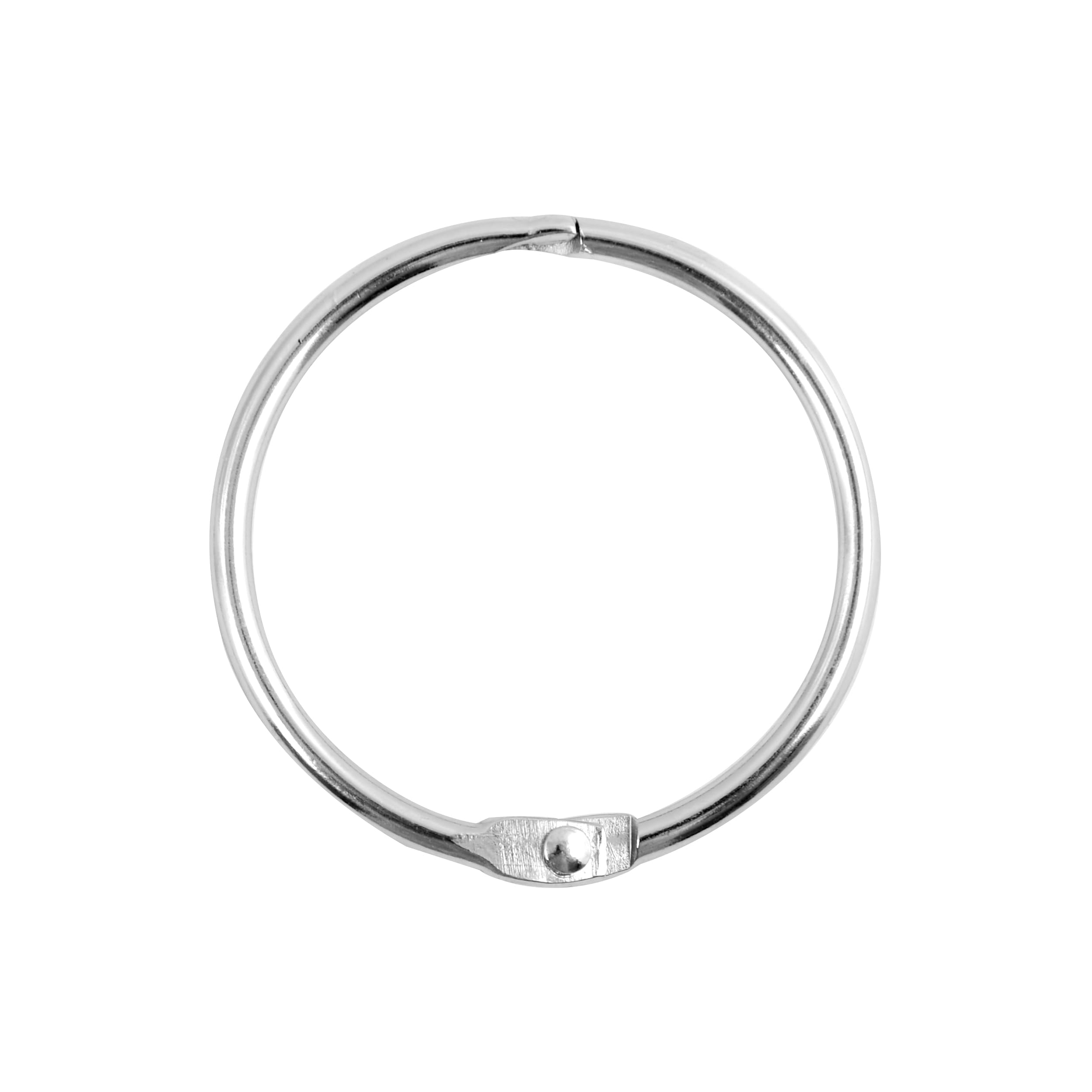 Spirella Ringo Shower Curtain Rings Pack of 12 Chrome Small Fits All Standard Shower Curtain Rods Brushed Silver Grey