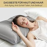 ZIMASILK 100% Mulberry Silk Pillowcase 19 Momme 40x60 Dark Grey view 3