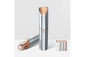 INNVO Facial Hair Remover for Women Ladies Upper Lip Hair Removal Electric Face Shaver with Rechargeable Battery Brush (Blue)